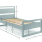 Venice 90cm Single Bed - Dove Grey