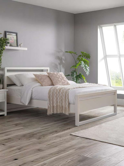 Venice 90cm Single Bed - Surf White