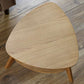 Vera Oak Triangular Side Table with Shelf