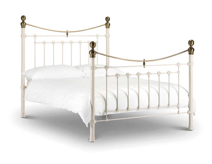 Victoria 150cm King Bed - Stone White