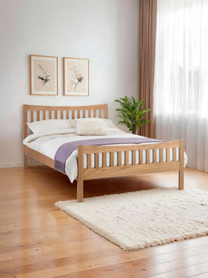Bergamo Oak 135cm Double Bed