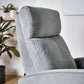 Vivo Grey Chenille Reclining Arm Chair
