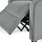 Vivo Grey Chenille Reclining Arm Chair