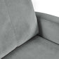 Vivo Grey Chenille Reclining Arm Chair