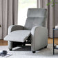 Vivo Grey Chenille Reclining Arm Chair