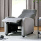 Vivo Grey Chenille Reclining Arm Chair