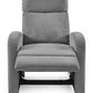 Vivo Grey Chenille Reclining Arm Chair