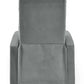 Vivo Grey Chenille Reclining Arm Chair