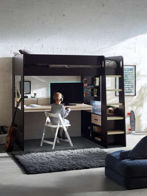 Blaze Gaming Highsleeper - Black And Pale Wood