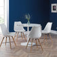 Blanco Round White Pedestal Table