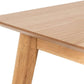 Boden Oak Veneer Rectangular Table With Tapered Legs