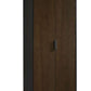 Alba 2 Door Wardrobe - Walnut/Black