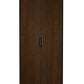 Alba 2 Door Wardrobe - Walnut/Black