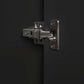 Alba 2 Door Wardrobe - Walnut/Black