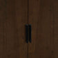 Alba 2 Door Wardrobe - Walnut/Black