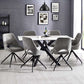 Bradley White Marble Dining Table