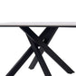 Bradley White Marble Dining Table