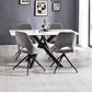 Bradley White Marble Dining Table