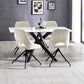 Bradley White Marble Dining Table