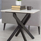 Bradley White Marble Lamp Table