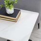 Bradley White Marble Lamp Table