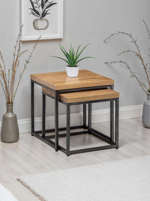 Brooklyn Nesting Lamp Tables - Oak
