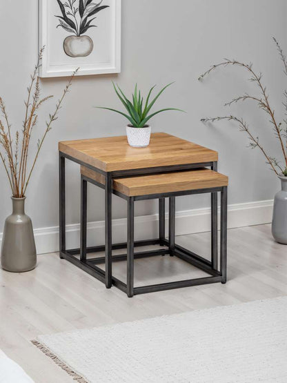 Brooklyn Nesting Lamp Tables - Oak