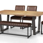 Brooklyn Upholstered Bench - Brown