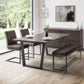 Brooklyn Upholstered Bench - Charcoal