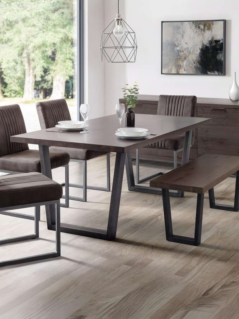 Brooklyn Dining Table - Dark Oak