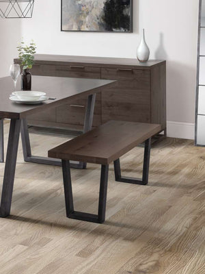 Brooklyn Bench - Dark Oak