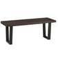 Brooklyn Bench - Dark Oak