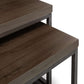 Brooklyn Nesting Coffee Tables - Dark Oak