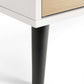 Alba 5 Drawer Narrow Chest - White/Oak