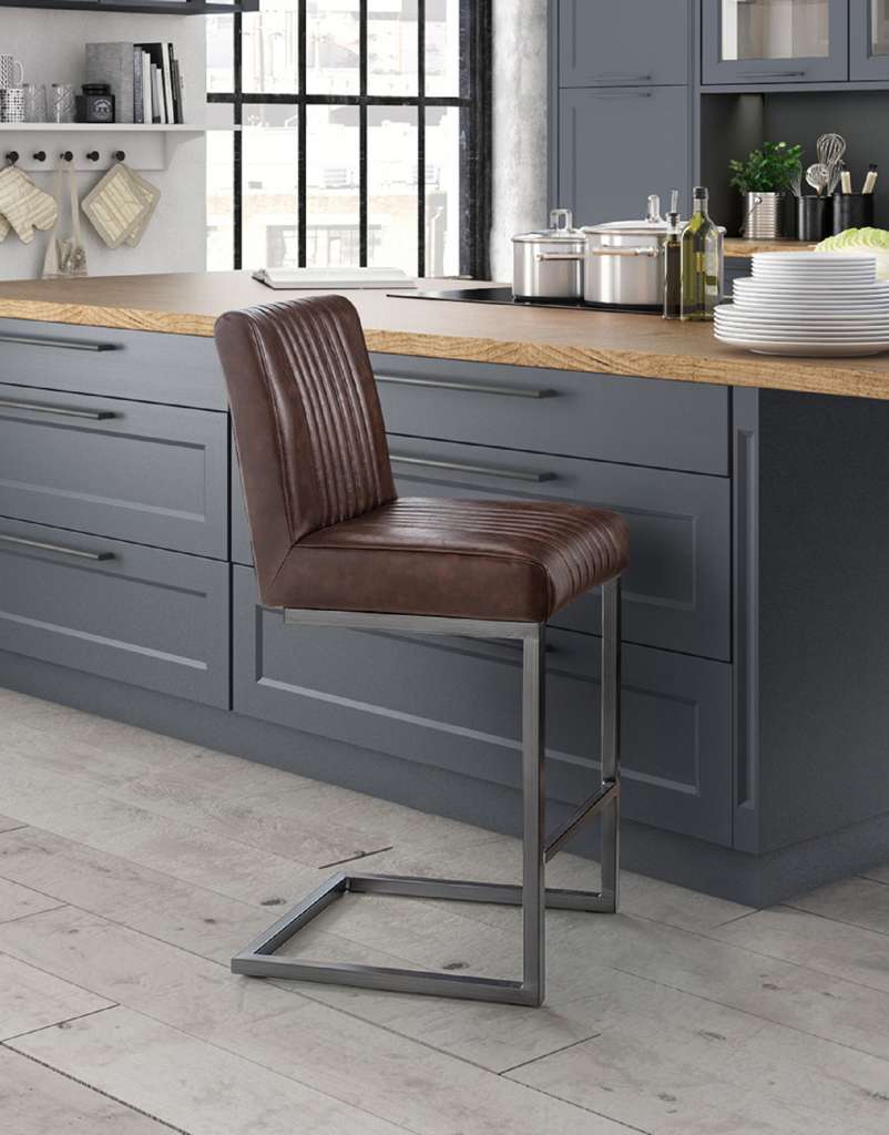 Set Of 2 Brooklyn Barstools - Brown