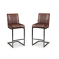 Set Of 2 Brooklyn Barstools - Brown