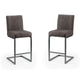 Set Of 2 Brooklyn Barstools - Charcoal Grey
