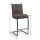 Set Of 2 Brooklyn Barstools - Charcoal Grey