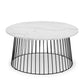 Broadway Round Coffee Table - White Marble