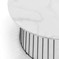 Broadway Round Coffee Table - White Marble