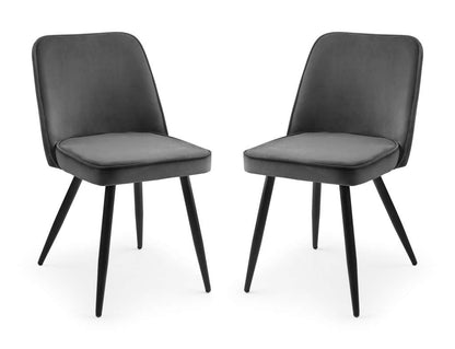 Set Of 2 Burgess Dining Chairs - Grey