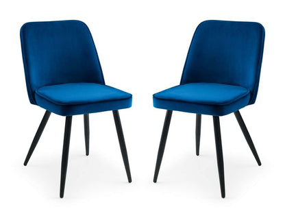 Set Of 2 Burgess Dining Chairs - Blue