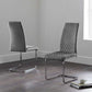 Set Of 4 Calabria Velvet Cantilever Chairs - Grey