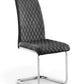 Set Of 4 Calabria Velvet Cantilever Chairs - Grey