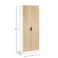 Alba 2 Door Wardrobe - White/Oak