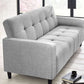 Alfie 3 Seater Grey Linen Storage Sofabed