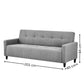 Alfie 3 Seater Grey Linen Storage Sofabed