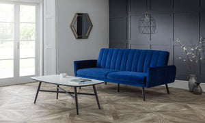 Afina Sofabed - Blue Velvet