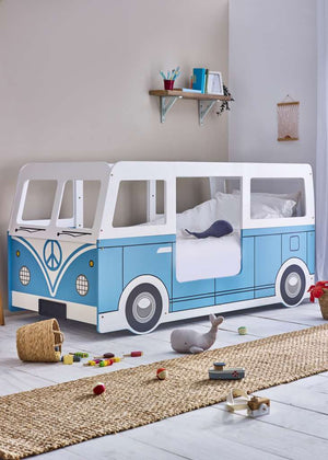 Campervan Bed - Light Blue