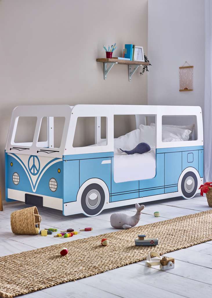 Campervan Bed - Light Blue